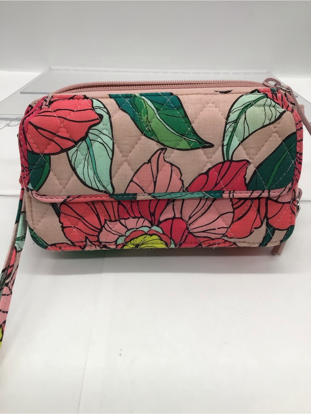 Vera Bradley All-in-One Pink Floral Print Wristlet